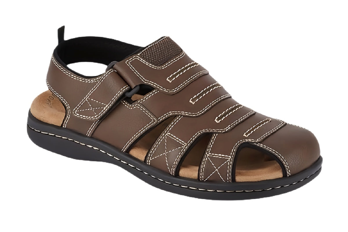 Men¡¯s Leather Casual Sandals | walkverve Brand | Breathable Non-Slip Summer Shoes