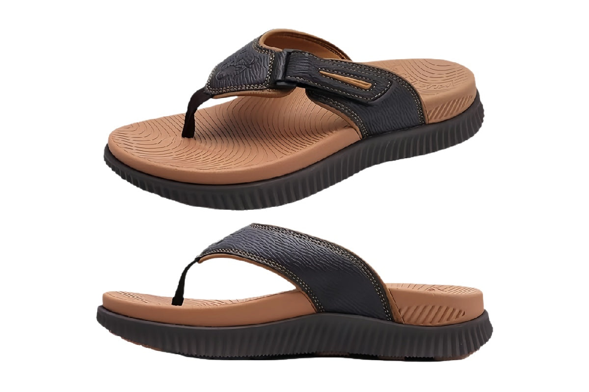 Men¡¯s Casual Flip Flops | walkverve Brand | Lightweight Non-Slip Beach Sandals