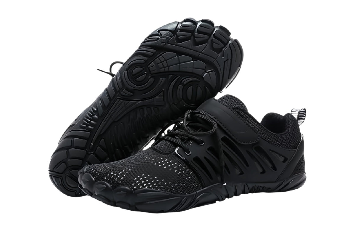 Men¡¯s Lightweight Outdoor Sports Shoes | walkverve Brand | Black Breathable Non-Slip Sneakers