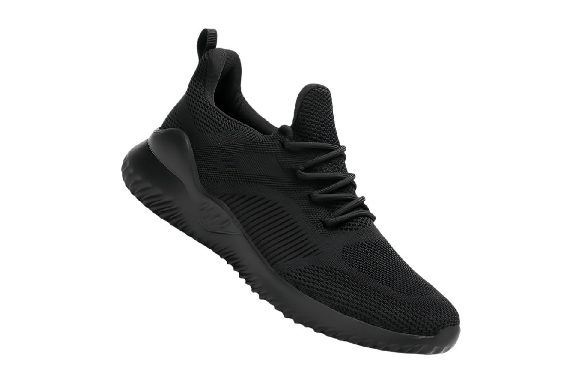 Men¡¯s Casual Lightweight Running Shoes | walkverve Brand | Black Breathable Sports Sneakers