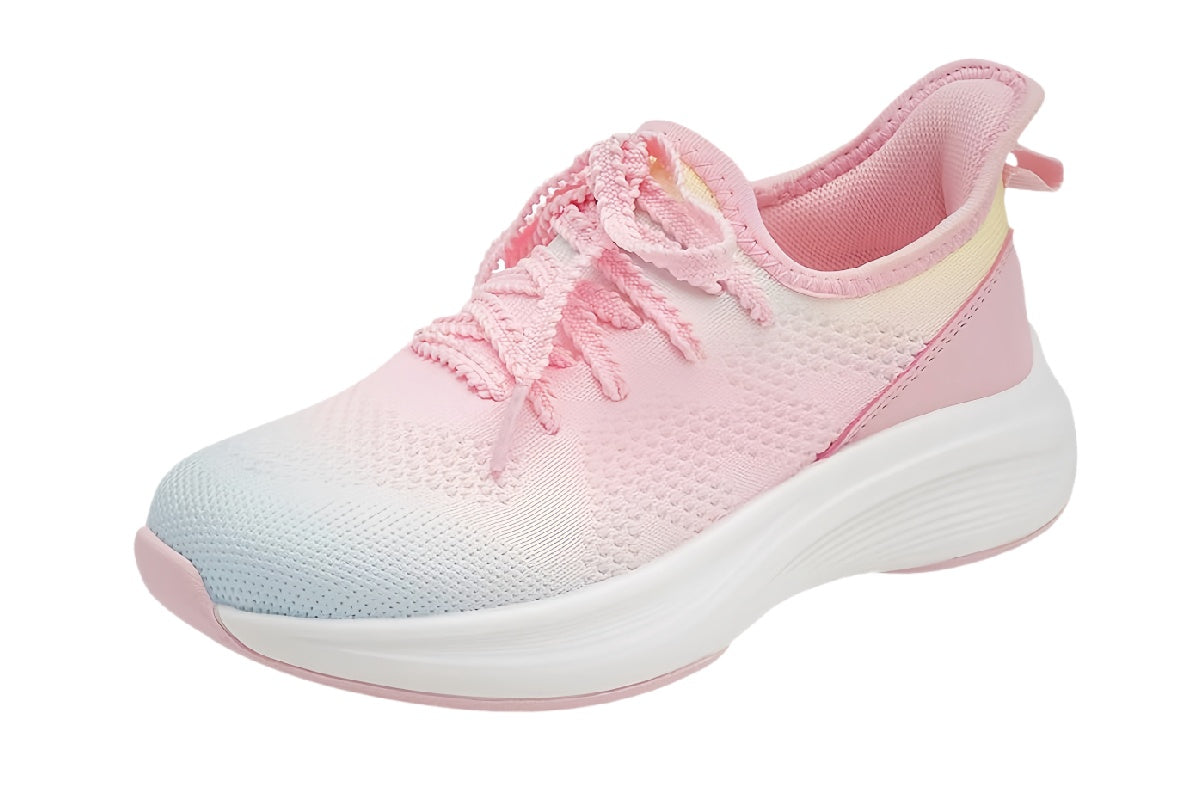 Kids Pink Breathable Running Shoes | walkverve Brand | Lightweight Non-Slip Sports Sneakers